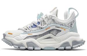 Кроссовки женские Shanhai Collection Chunky с низким верхом, белые/зеленые Xtep