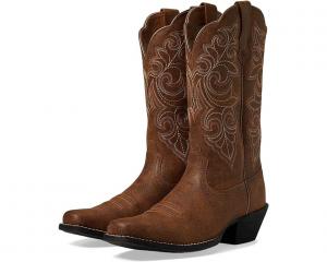 Сапоги женские Ariat Round Up Square Toe ковбойские винтажные, коричневый