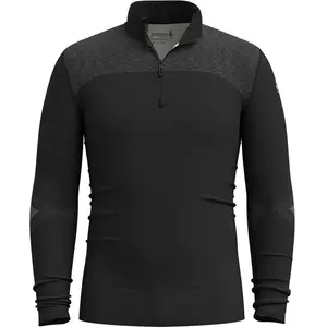 Термофутболка Smartwool Intraknit Thermal Merino 1/4-Zip Base Layer Top Smartwool, Black/White