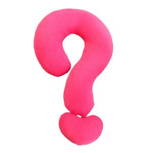 Милые и игривые плюшевые куклы со знаком вопроса высота 59см OLOEY, розовый