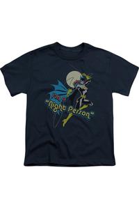 Футболка DC Comics Night Person с коротким рукавом для детей Gildan, темно-синий