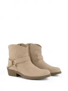Ботильоны с цепочкой TWINSET Kids, бежевый