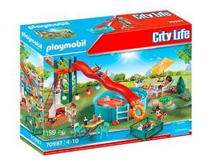 PLAYMOBIL, Вечеринка у бассейна с горкой, 70987