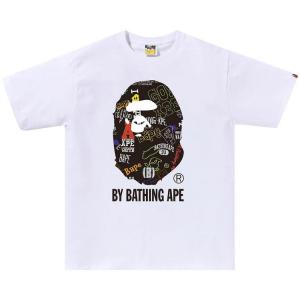 Футболка BAPE Hand Draw Pattern By Bathing Ape Tee, White