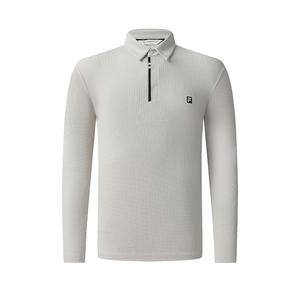 Golf Series футболка поло с длинным рукавом из трикотажной ткани мужская FILA, серый