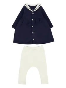 Платье Sailor-collar dress set Petit Bateau, синий