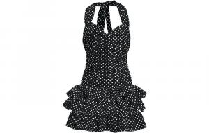 Купальник One Piece Atlantic Beach, черный с белым горошком