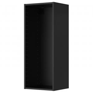 Настенный шкаф V, черно-серый, 40x37x100 см. IKEA Metod