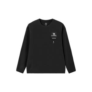 CAMEL Свитшот Capsule мужской Phantom Black с круглым вырезом Moderate Regular