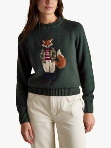 Джерси Jonty с круглым вырезом Joules, Green