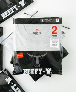 Футболка унисекс, комплект из 2 штук, плотная ткань HANES Beefy, серый