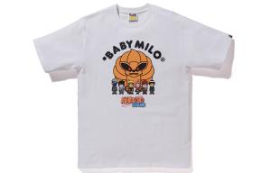 Футболка Bape X Naruto Baby Milo Tee унисекс A Bathing Ape, белый