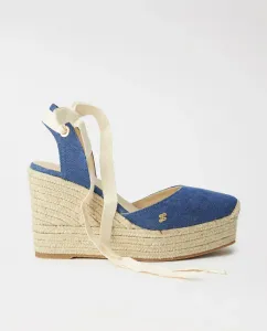 Женские джинсовые эспадрильи на танкетке с бретелями Salsa Jeans, синий