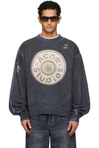 Толстовка с логотипом Acne Studios, черный