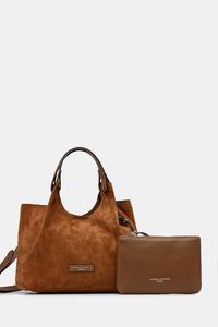 Сумка из замши dua Gianni Chiarini, коричневый