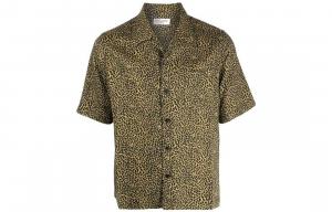 Рубашка мужская Saint Laurent Hawaiian, коричневый