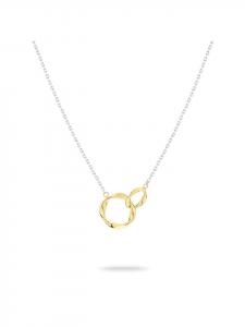 LIEBESKIND BERLIN Колье «The Organic Twist» в двухцветном исполнении из серебра и золота