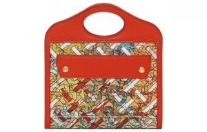 Сумка через плечо из телячьей кожи Burberry Мультиколор