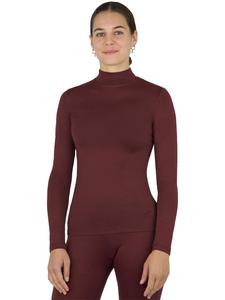 Лонгслив Normani Outdoor Sports Damen Merino Longsleeve mit Stehkragen „Romsey, коричневый