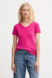 Хлопковая футболка American Vintage, розовый