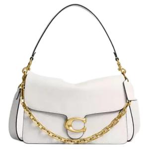 COACH Кожаная женская сумка через плечо Тубэс белая