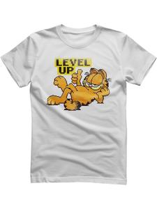 Футболка Garfield Level Up белого цвета Garfield