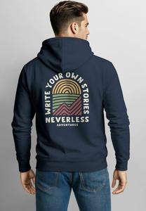 Толстовка Neverless Zip-up sweatshirt, Navy/Dark Blue