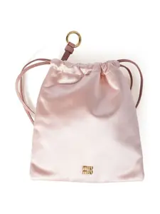 Атласная косметичка Miu Miu, розовый