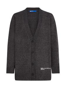 Вязаный кардиган KARL LAGERFELD JEANS, темно-серый