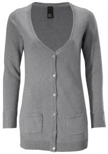 Вязаный кардиган heine Knit Cardigan, серый
