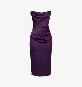 Платье-Миди Santana без бретелек с корсетом из переработанного полиэстера House Of Cb, цвет winter bloom