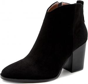 Женская мода Roimaash Осенние туфли на широком каблуке, 192 Black