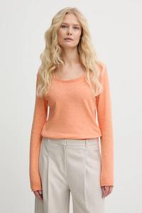 Хлопковый лонгслив American Vintage, оранжевый