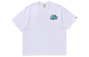 Футболка свободного кроя BAPE Graffiti Bape A Bathing Ape, черный