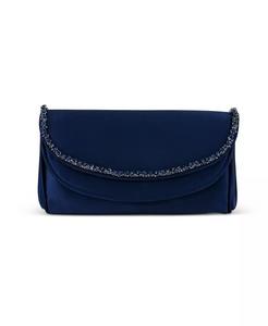 Женский клатч Talia с двойным клапаном и колье с кристаллами Jewel Badgley Mischka, синий