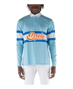 Стильная рубашка поло Drole De Monsieur, синий