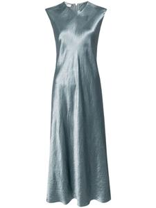 Vince атласное платье с рукавами-крылышками, зеленый