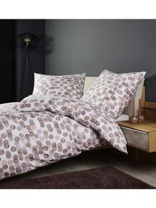 Постельное белье из тонкого фланелевого хлопка Davos в античном розовом и ягодном цветах Janine, 135 x 200 + 80 x 80 см