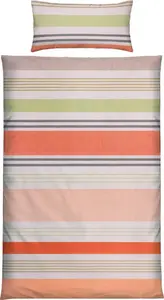 Постельное белье терра-зеленый-бежевый 1x 155x220 см + 1x 40x80 см REDBEST