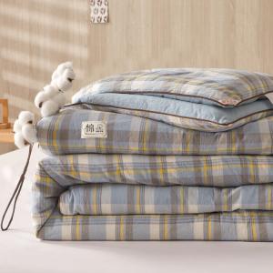 Muji Одеяло хлопковое 150х200 см, вес 2 кг, яичный желтый узор, машинная стирка