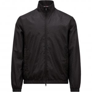 Moncler Куртка-толстовка с молнией и нашивкой Vanoise, Black