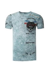 Футболка с выцветшим принтом RUSTY NEAL, серый