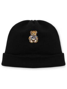 Moschino шапка бини Teddy Bear из вирджинской шерсти, черный