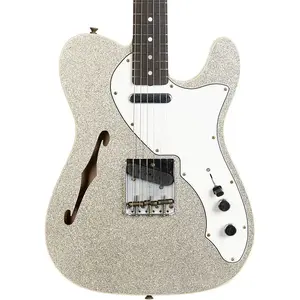 Fender Custom Shop ‘60 Telecaster Custom Thinline - Стареющее серебристое мерцание