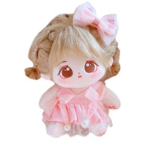 Милый и очаровательный хлопковый пупс, пушистая гуманоидная кукла для переодевания, плюшевая кукла высотой 20см Handsome, розовый