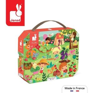 Янод, пазл, в чемодане Сад 3, 36 шт. Janod