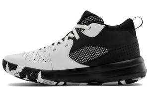 Баскетбольные кроссовки Lockdown 5 Kids GS Mid-top черные/белые Under Armour