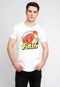 Футболка Logoshirt "The Fastest Man Alive" с великолепным принтом The Flash, белый