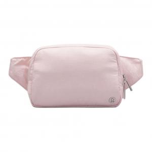 Lululemon Женская поясная сумка из переработанного нейлона большого размера светло-розового цвета, Light Pink