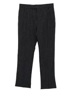 Шерстяные брюки с лампасами THOM BROWNE, синий